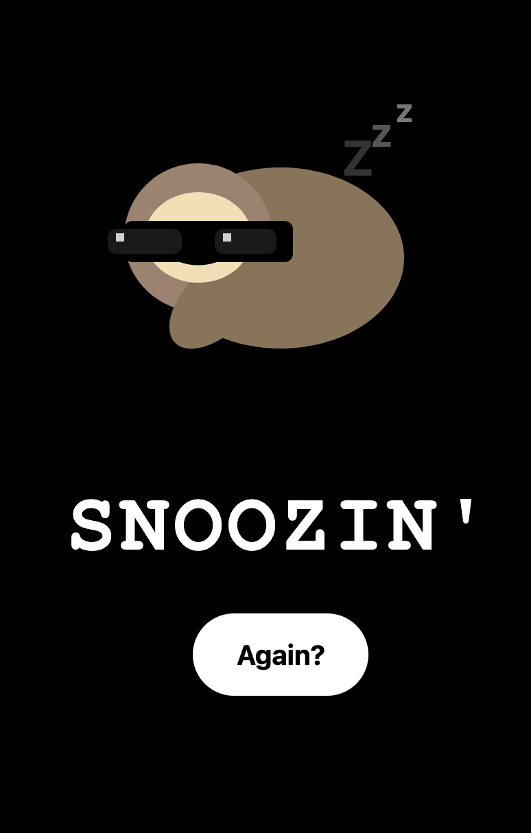 Where's the Sloth?
